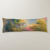 Wilde boom van de toekomst bij zonsondergang lichaamskussen (Achterkant)