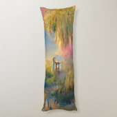 Wilde boom van de toekomst bij zonsondergang lichaamskussen (Achterkant (Verticaal))