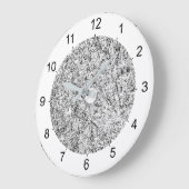 Wilde boombladeren. Abstracte Natuur Grote Klok (Hoek)