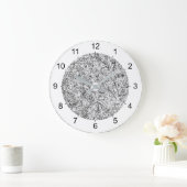 Wilde boombladeren. Abstracte Natuur Grote Klok (Huis)