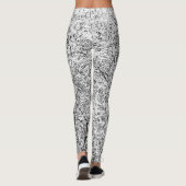 Wilde boombladeren. Abstracte Natuur Leggings (Achterkant)