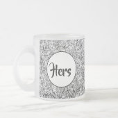 Wilde boombladeren. Abstracte Natuur Matglas Koffiemok (Links)