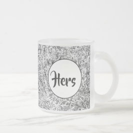 Wilde boombladeren. Abstracte Natuur Matglas Koffiemok