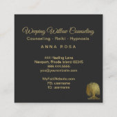 *~* Wilde boomgaarden Goud Universe Cosmic Vierkante Visitekaartje (Achterkant)