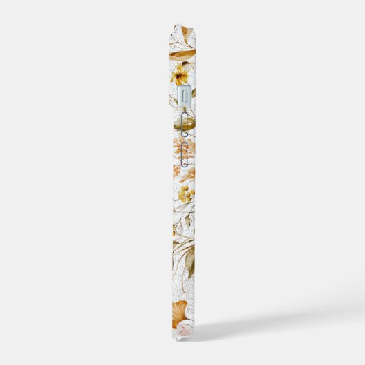 Wilde Bos Botanicals Naam personaliseren iPhone 15 Case (Linkerkant)