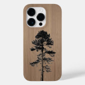 Wilde bos - Gegraveerd hout - Houten Case-Mate iPhone Case (Achterkant)