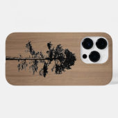Wilde bos - Gegraveerd hout - Houten Case-Mate iPhone Case (Achterkant (horizontaal))