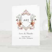 Wilde bos laurier kam monogram huwelijksfoto