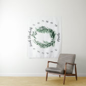 Wilde bos maandelijkse babyfoto achtergrond wandkleed (In situ)