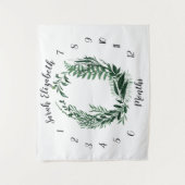 Wilde bos maandelijkse babyfoto achtergrond wandkleed (Voorkant)