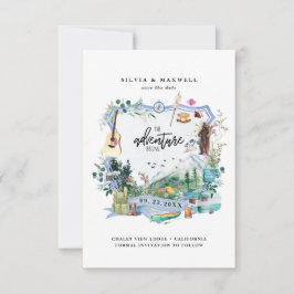 Wilde bosbergbloem | Camping Wedding Crest