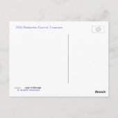 Wilde bosbessen briefkaart (Achterkant)