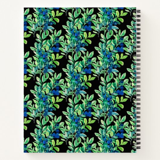 wilde bosbessen notitieboek (Achterkant)