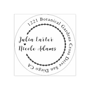 Wilde bosbloemen varens paddestoelen gebladerte br rubberstempel