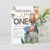 wilde bosdieren kaart (Staand voorkant)