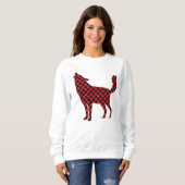 Wilde bosdieren Wolf, Wildlife Christmas Trui (Voorkant volledig)