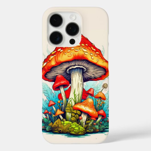 Wilde bosmossen in wording Case-Mate iPhone case (Achterkant)