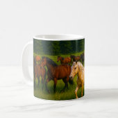 Wilde bospaard koffiemok (Voorkant links)