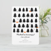 wilde bosrijen op witte achtergrond kaart (Staand voorkant)