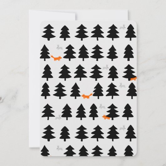 wilde bosrijen op witte achtergrond kaart (Achterkant)