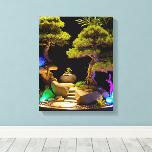 Wilde Bossen Kicks Canvas Afdruk (Insitu (Houten vloer))