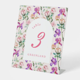 Wilde Botanische Maximalistische Bruiloft Reclamebord Met Voetstuk