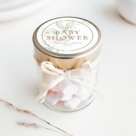 Wilde Botanische Rustieke Bloemige Uitnodiging & F Ronde Sticker