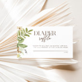 Wilde botanische superdunne luierspoel informatiekaartje