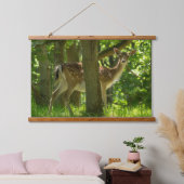 Wilde braaklaag in bossen tussen bomen hangend wandkleed (Slaapkamer)