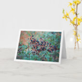 Wilde braambesvruchten kaart (Gele Bloem)