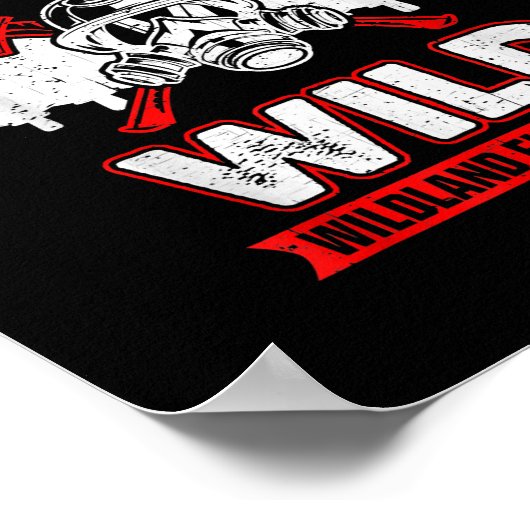 Wilde brandweerman poster (Hoek)