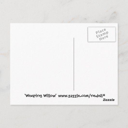 Wilde Briefkaart weiden (Achterkant)