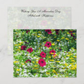 Wilde Briefkaarten - Wildbloemen (Voorkant / Achterkant)