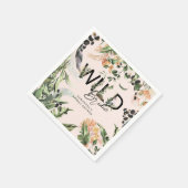 Wilde Bruid | Jungle Bruidsuitnodiging Servet (Hoek)