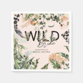 Wilde Bruid | Jungle Bruiloft Borrel Servet (Voorkant)