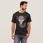 Wilde bruine axolotl t-shirt (Voorkant volledig)