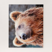 Wilde bruine Beren. Jigzaag Puzzle Legpuzzel (Verticaal)