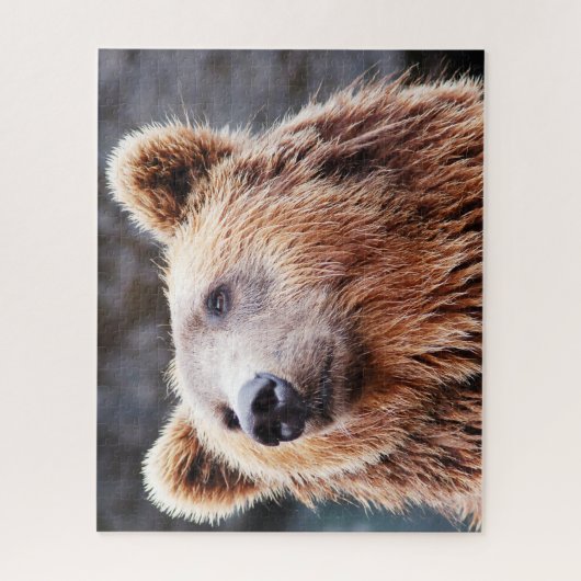 Wilde bruine Beren. Jigzaag Puzzle Legpuzzel (Verticaal)