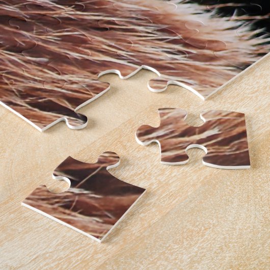 Wilde bruine Beren. Jigzaag Puzzle Legpuzzel (Zijkant)