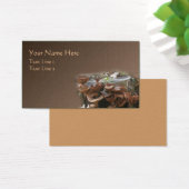 Wilde bruine paddenstoel Natuur Visitekaartje (Bureau)