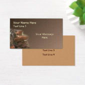 Wilde bruine paddenstoel Natuur Visitekaartjes (Bureau)