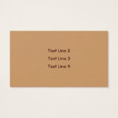 Wilde bruine paddenstoel Natuur Visitekaartjes (Achterkant)