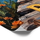 Wilde Brul: Gitaar bij het Water Poster (Hoek)