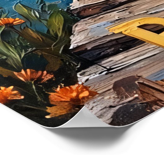 Wilde Brul: Gitaar bij het Water Poster (Hoek)