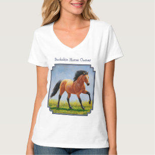 Wilde Buckskin Horse runnen T-shirt