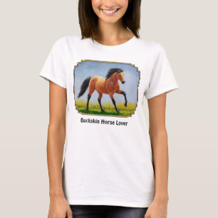 Wilde Buckskin Horse runnen T-shirt