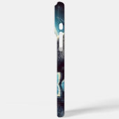 Wilde buffels verzamelen zich onder kosmisch sterr Case-Mate iPhone case (Achterkant / Links)