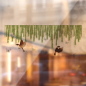 Wilde buitenste rand naadloos vensterdecaal weven raamsticker (Vel 2)