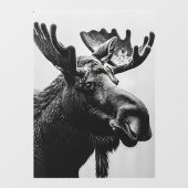 Wilde Bull Moose Zeer Grote Winkel Raamsticker (Vel)