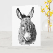 Wilde Burro Kaart (Gele Bloem)